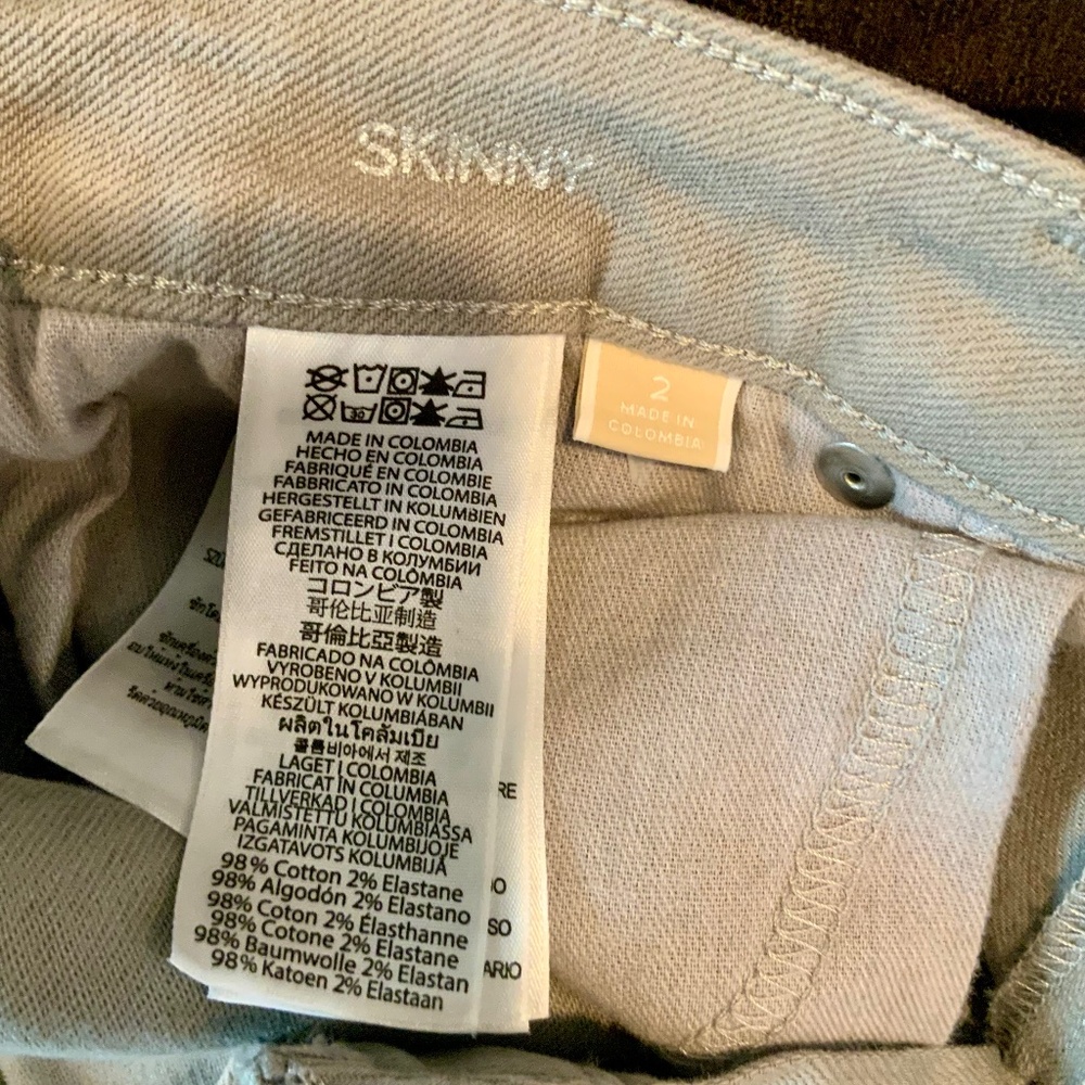 NWT Michael Kors Skinny Jeans Sz 2 Gray - Picture 6 of 7
